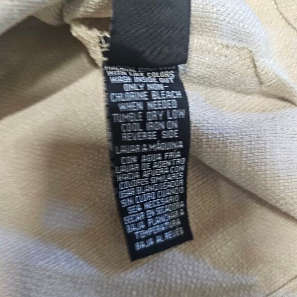 NEW Malibu Drill Company Short Sleeve Beige & Black Button Up Shirt M 3351 - Picture 7 of 9